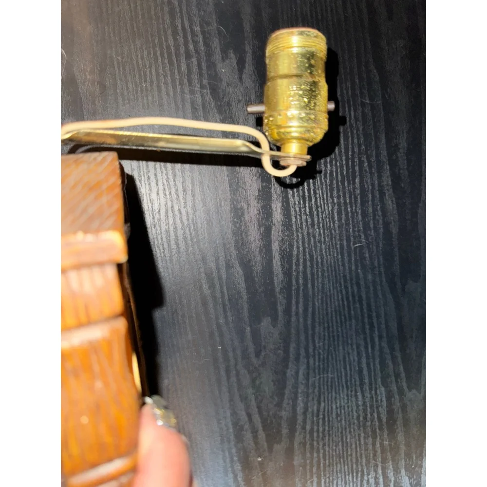 Vintage Sconce Brown Gold Barometer Print Wall Decor